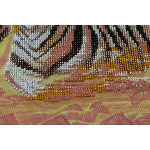 Main Bead Embroidery Kit Zebras (Animals), AB-539 by Abris Art - buy online! ✿ Fast delivery ✿ Factory price ✿ Wholesale and retail ✿ Purchase Great kits for embroidery with beads