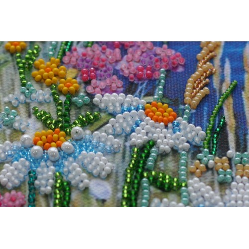 Main Bead Embroidery Kit Chamomile etude-2 (Flowers), AB-541 by Abris Art - buy online! ✿ Fast delivery ✿ Factory price ✿ Wholesale and retail ✿ Purchase Great kits for embroidery with beads