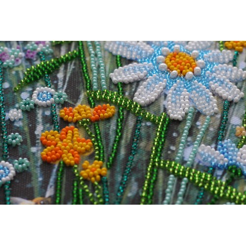 Main Bead Embroidery Kit Chamomile etude-2 (Flowers), AB-541 by Abris Art - buy online! ✿ Fast delivery ✿ Factory price ✿ Wholesale and retail ✿ Purchase Great kits for embroidery with beads