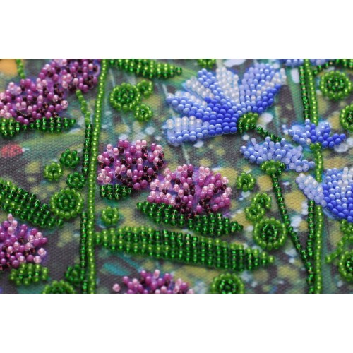 Main Bead Embroidery Kit Golden umbrellas (Flowers), AB-542 by Abris Art - buy online! ✿ Fast delivery ✿ Factory price ✿ Wholesale and retail ✿ Purchase Great kits for embroidery with beads