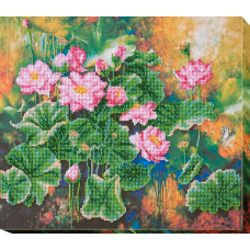 Main Bead Embroidery Kit Lotuses (Flowers)