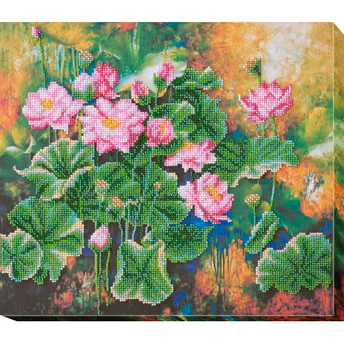 Main Bead Embroidery Kit Lotuses (Flowers), AB-545 by Abris Art - buy online! ✿ Fast delivery ✿ Factory price ✿ Wholesale and retail ✿ Purchase Great kits for embroidery with beads Main Bead Embroidery Kit Lotuses (Flowers), AB-545 by Abris Art - buy online! ✿ Fast delivery ✿ Factory price ✿ Wholesale and retail ✿ Purchase Great kits for embroidery with beads