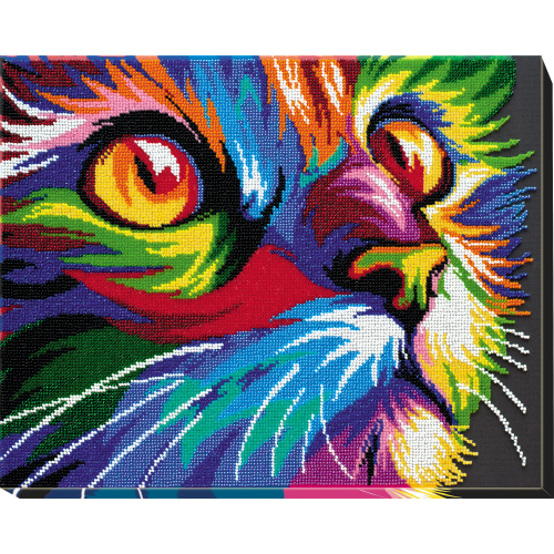Main Bead Embroidery Kit Neon look (Deco Scenes), AB-548 by Abris Art - buy online! ✿ Fast delivery ✿ Factory price ✿ Wholesale and retail ✿ Purchase Great kits for embroidery with beads