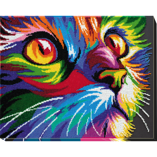 Main Bead Embroidery Kit Neon look (Deco Scenes), AB-548 by Abris Art - buy online! ✿ Fast delivery ✿ Factory price ✿ Wholesale and retail ✿ Purchase Great kits for embroidery with beads