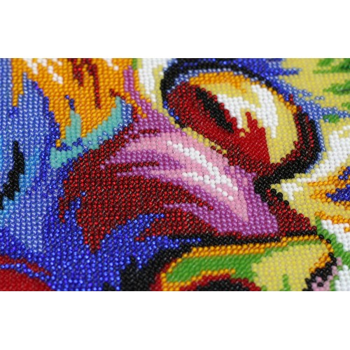 Main Bead Embroidery Kit Neon look (Deco Scenes), AB-548 by Abris Art - buy online! ✿ Fast delivery ✿ Factory price ✿ Wholesale and retail ✿ Purchase Great kits for embroidery with beads