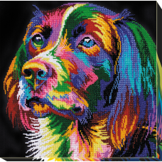 Набір для вишивання бісером на натуральному художньому холсті "Відданий друг"