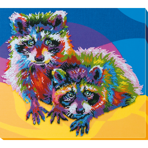 Набір для вишивання бісером на натуральному художньому холсті Єноти, AB-550 від Абрис Арт - купити з доставкою ✿ Найкраща ціна від виробника ✿ Оптом та в роздріб ✿ Придбати Великі набори для вишивки бісером