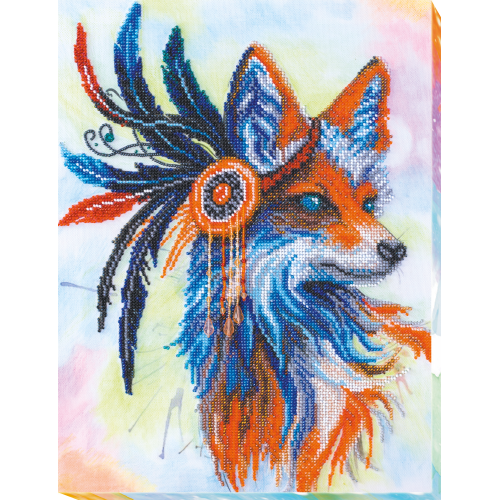 Main Bead Embroidery Kit Red fox (Deco Scenes), AB-551 by Abris Art - buy online! ✿ Fast delivery ✿ Factory price ✿ Wholesale and retail ✿ Purchase Great kits for embroidery with beads