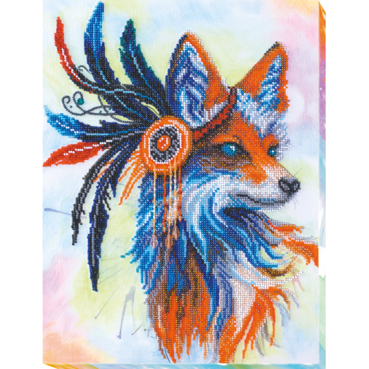 Main Bead Embroidery Kit Red fox (Deco Scenes), AB-551 by Abris Art - buy online! ✿ Fast delivery ✿ Factory price ✿ Wholesale and retail ✿ Purchase Great kits for embroidery with beads