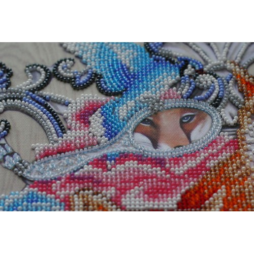 Main Bead Embroidery Kit Foxy holiday (Deco Scenes), AB-553 by Abris Art - buy online! ✿ Fast delivery ✿ Factory price ✿ Wholesale and retail ✿ Purchase Great kits for embroidery with beads