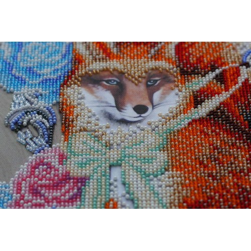 Main Bead Embroidery Kit Foxy holiday (Deco Scenes), AB-553 by Abris Art - buy online! ✿ Fast delivery ✿ Factory price ✿ Wholesale and retail ✿ Purchase Great kits for embroidery with beads