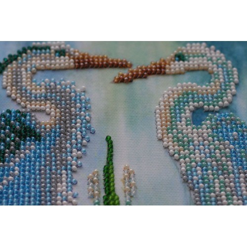 Main Bead Embroidery Kit Herons (Animals), AB-554 by Abris Art - buy online! ✿ Fast delivery ✿ Factory price ✿ Wholesale and retail ✿ Purchase Great kits for embroidery with beads