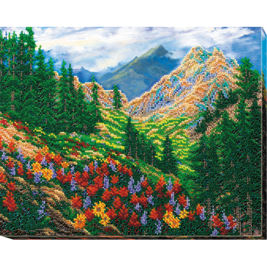 Main Bead Embroidery Kit Mountain landscape (Landscapes), AB-561 by Abris Art - buy online! ✿ Fast delivery ✿ Factory price ✿ Wholesale and retail ✿ Purchase Great kits for embroidery with beads Main Bead Embroidery Kit Mountain landscape (Landscapes), AB-561 by Abris Art - buy online! ✿ Fast delivery ✿ Factory price ✿ Wholesale and retail ✿ Purchase Great kits for embroidery with beads