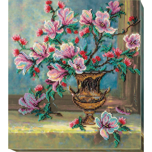 Набір для вишивання бісером на натуральному художньому холсті Перламутрове сяйво, AB-563 від Абрис Арт - купити з доставкою ✿ Найкраща ціна від виробника ✿ Оптом та в роздріб ✿ Придбати Великі набори для вишивки бісером