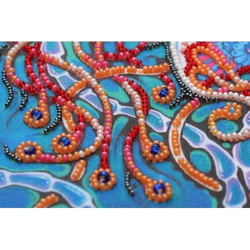 Main Bead Embroidery Kit Underwater dance (Deco Scenes), AB-568 by Abris Art - buy online! ✿ Fast delivery ✿ Factory price ✿ Wholesale and retail ✿ Purchase Great kits for embroidery with beads