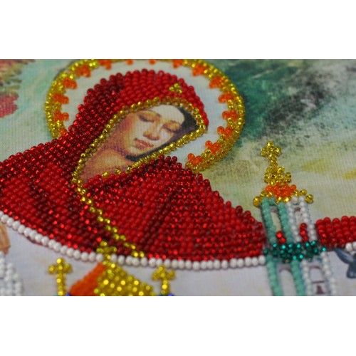 Набір для вишивання бісером на натуральному художньому холсті "Світле свято Покрова"