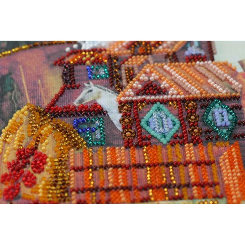 Набір для вишивання бісером на натуральному художньому холсті "Світле свято Покрова"