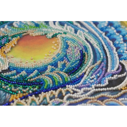 Main Bead Embroidery Kit Song of the Sea (Deco Scenes), AB-573 by Abris Art - buy online! ✿ Fast delivery ✿ Factory price ✿ Wholesale and retail ✿ Purchase Great kits for embroidery with beads