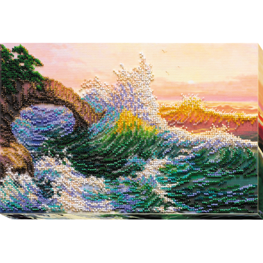 Main Bead Embroidery Kit Maritime history (Landscapes), AB-574 by Abris Art - buy online! ✿ Fast delivery ✿ Factory price ✿ Wholesale and retail ✿ Purchase Great kits for embroidery with beads
