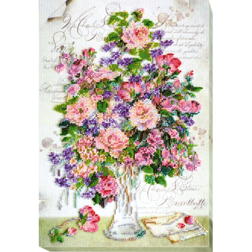 Main Bead Embroidery Kit Boyfriend hand (Flowers), AB-575 by Abris Art - buy online! ✿ Fast delivery ✿ Factory price ✿ Wholesale and retail ✿ Purchase Great kits for embroidery with beads