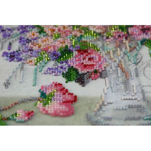 Main Bead Embroidery Kit Boyfriend hand (Flowers), AB-575 by Abris Art - buy online! ✿ Fast delivery ✿ Factory price ✿ Wholesale and retail ✿ Purchase Great kits for embroidery with beads