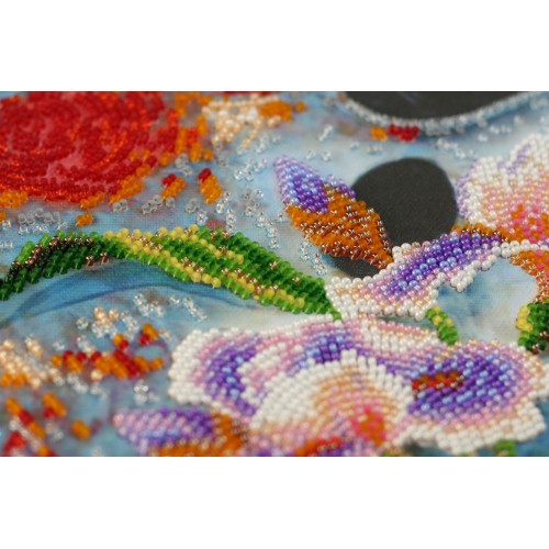 Main Bead Embroidery Kit Flower palette (Flowers), AB-581 by Abris Art - buy online! ✿ Fast delivery ✿ Factory price ✿ Wholesale and retail ✿ Purchase Great kits for embroidery with beads