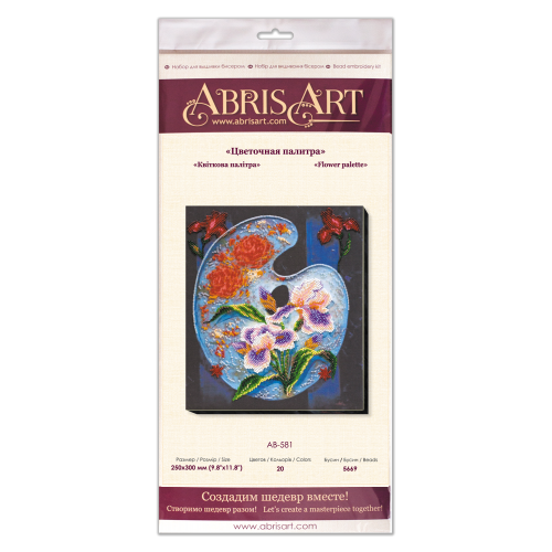 Main Bead Embroidery Kit Flower palette (Flowers), AB-581 by Abris Art - buy online! ✿ Fast delivery ✿ Factory price ✿ Wholesale and retail ✿ Purchase Great kits for embroidery with beads Main Bead Embroidery Kit Flower palette (Flowers), AB-581 by Abris Art - buy online! ✿ Fast delivery ✿ Factory price ✿ Wholesale and retail ✿ Purchase Great kits for embroidery with beads