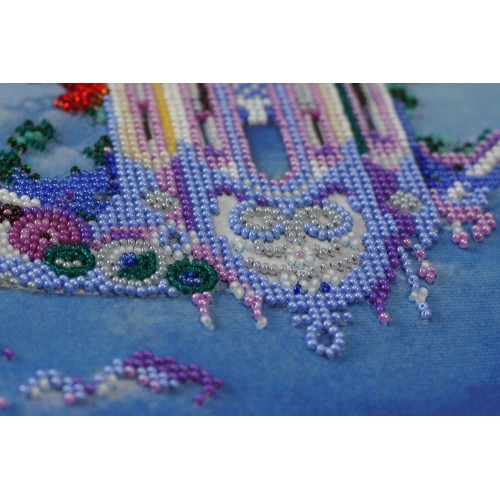 Main Bead Embroidery Kit Face of the moon (Fantasy), AB-585 by Abris Art - buy online! ✿ Fast delivery ✿ Factory price ✿ Wholesale and retail ✿ Purchase Great kits for embroidery with beads