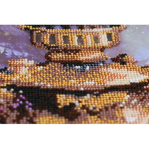 Main Bead Embroidery Kit At the samovar (Still life), AB-588 by Abris Art - buy online! ✿ Fast delivery ✿ Factory price ✿ Wholesale and retail ✿ Purchase Great kits for embroidery with beads