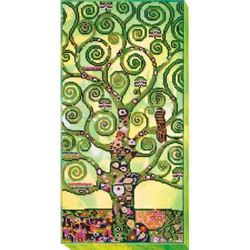 Main Bead Embroidery Kit Summer tree of life (Landscapes), AB-599 by Abris Art - buy online! ✿ Fast delivery ✿ Factory price ✿ Wholesale and retail ✿ Purchase Great kits for embroidery with beads