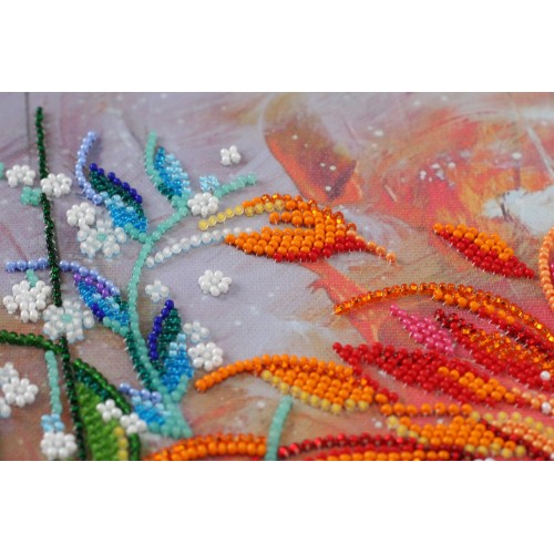 Main Bead Embroidery Kit Vivid (Flowers), AB-601 by Abris Art - buy online! ✿ Fast delivery ✿ Factory price ✿ Wholesale and retail ✿ Purchase Great kits for embroidery with beads