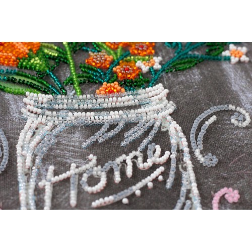 Main Bead Embroidery Kit Welcome (Household stories), AB-602 by Abris Art - buy online! ✿ Fast delivery ✿ Factory price ✿ Wholesale and retail ✿ Purchase Great kits for embroidery with beads