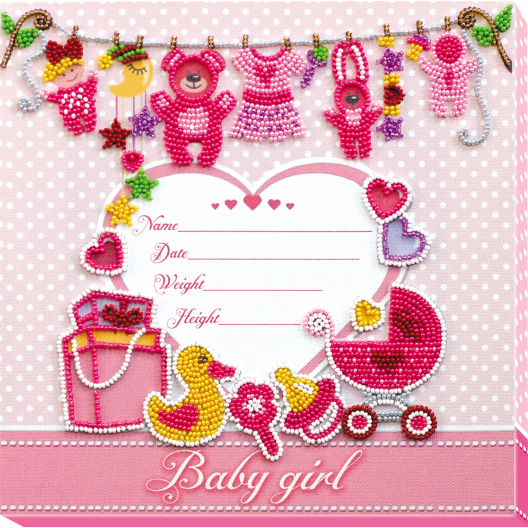 Main Bead Embroidery Kit Metric for a girl (Kids), AB-603 by Abris Art - buy online! ✿ Fast delivery ✿ Factory price ✿ Wholesale and retail ✿ Purchase Great kits for embroidery with beads