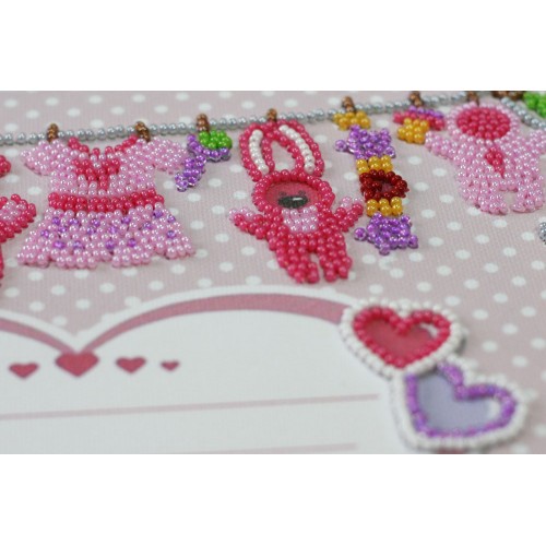 Main Bead Embroidery Kit Metric for a girl (Kids), AB-603 by Abris Art - buy online! ✿ Fast delivery ✿ Factory price ✿ Wholesale and retail ✿ Purchase Great kits for embroidery with beads