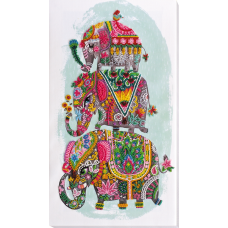 Main Bead Embroidery Kit Three elephants for happiness (Deco Scenes)