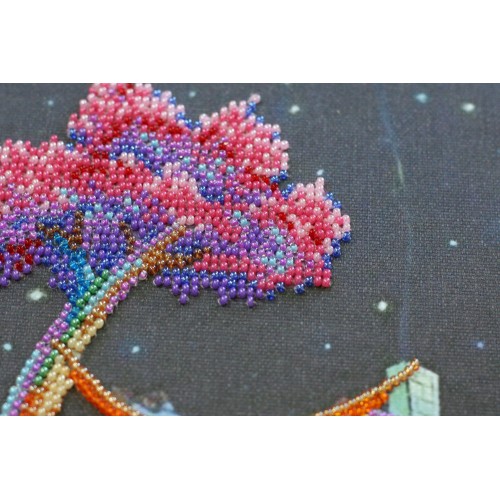 Main Bead Embroidery Kit Dreams under the stars (Fantasy), AB-606 by Abris Art - buy online! ✿ Fast delivery ✿ Factory price ✿ Wholesale and retail ✿ Purchase Great kits for embroidery with beads