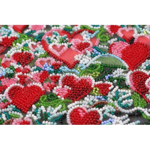 Main Bead Embroidery Kit Tree of love (Romanticism), AB-607 by Abris Art - buy online! ✿ Fast delivery ✿ Factory price ✿ Wholesale and retail ✿ Purchase Great kits for embroidery with beads