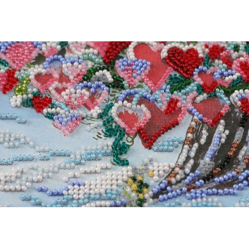 Main Bead Embroidery Kit Tree of love (Romanticism), AB-607 by Abris Art - buy online! ✿ Fast delivery ✿ Factory price ✿ Wholesale and retail ✿ Purchase Great kits for embroidery with beads