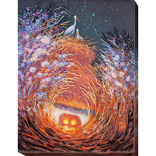 Набір для вишивання бісером на натуральному художньому холсті "Гніздечко"