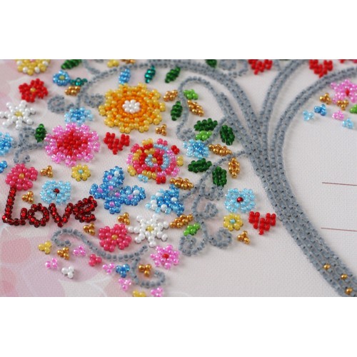 Main Bead Embroidery Kit Wedding certificate (Romanticism), AB-611 by Abris Art - buy online! ✿ Fast delivery ✿ Factory price ✿ Wholesale and retail ✿ Purchase Great kits for embroidery with beads