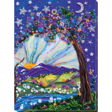 Main Bead Embroidery Kit Day and night meeting (Fantasy)
