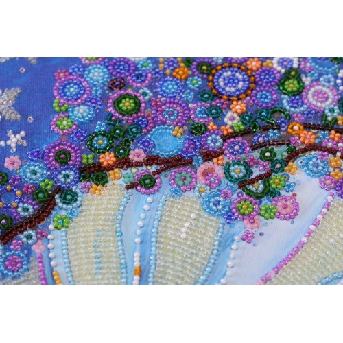 Main Bead Embroidery Kit Day and night meeting (Fantasy), AB-612 by Abris Art - buy online! ✿ Fast delivery ✿ Factory price ✿ Wholesale and retail ✿ Purchase Great kits for embroidery with beads