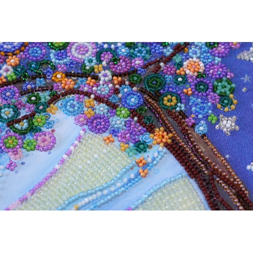 Main Bead Embroidery Kit Day and night meeting (Fantasy), AB-612 by Abris Art - buy online! ✿ Fast delivery ✿ Factory price ✿ Wholesale and retail ✿ Purchase Great kits for embroidery with beads