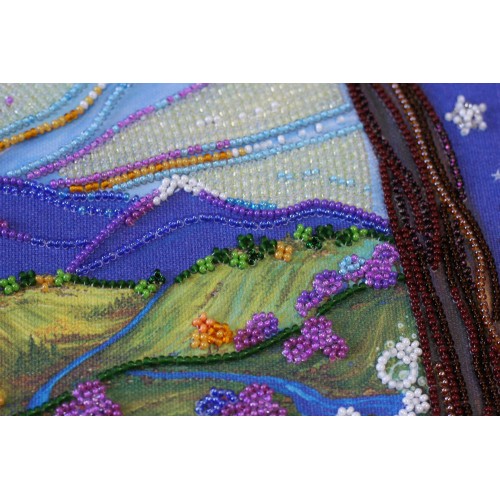 Main Bead Embroidery Kit Day and night meeting (Fantasy), AB-612 by Abris Art - buy online! ✿ Fast delivery ✿ Factory price ✿ Wholesale and retail ✿ Purchase Great kits for embroidery with beads