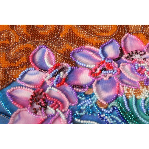 Main Bead Embroidery Kit Koi carps (Japan), AB-616 by Abris Art - buy online! ✿ Fast delivery ✿ Factory price ✿ Wholesale and retail ✿ Purchase Great kits for embroidery with beads