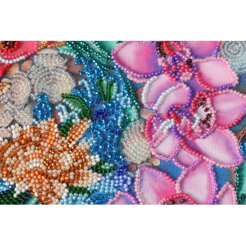 Main Bead Embroidery Kit Koi carps (Japan), AB-616 by Abris Art - buy online! ✿ Fast delivery ✿ Factory price ✿ Wholesale and retail ✿ Purchase Great kits for embroidery with beads