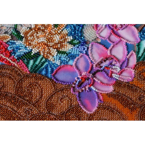 Main Bead Embroidery Kit Koi carps (Japan), AB-616 by Abris Art - buy online! ✿ Fast delivery ✿ Factory price ✿ Wholesale and retail ✿ Purchase Great kits for embroidery with beads