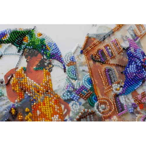 Main Bead Embroidery Kit Circle (Romanticism), AB-620 by Abris Art - buy online! ✿ Fast delivery ✿ Factory price ✿ Wholesale and retail ✿ Purchase Great kits for embroidery with beads