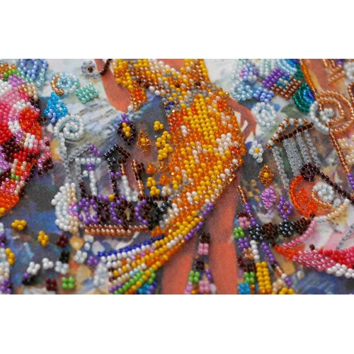 Main Bead Embroidery Kit Circle (Romanticism), AB-620 by Abris Art - buy online! ✿ Fast delivery ✿ Factory price ✿ Wholesale and retail ✿ Purchase Great kits for embroidery with beads