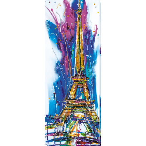 Main Bead Embroidery Kit Eiffel Tower (Deco Scenes), AB-624 by Abris Art - buy online! ✿ Fast delivery ✿ Factory price ✿ Wholesale and retail ✿ Purchase Great kits for embroidery with beads